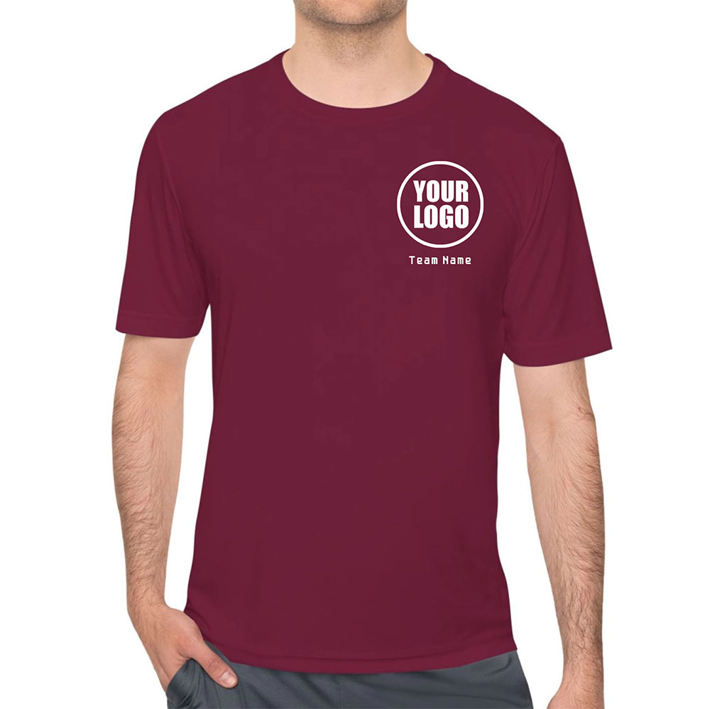 Custom Logo Pickleball Team Performance Moisture-Wicking Tee 4